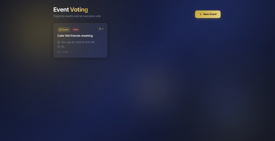 Event Voting preview